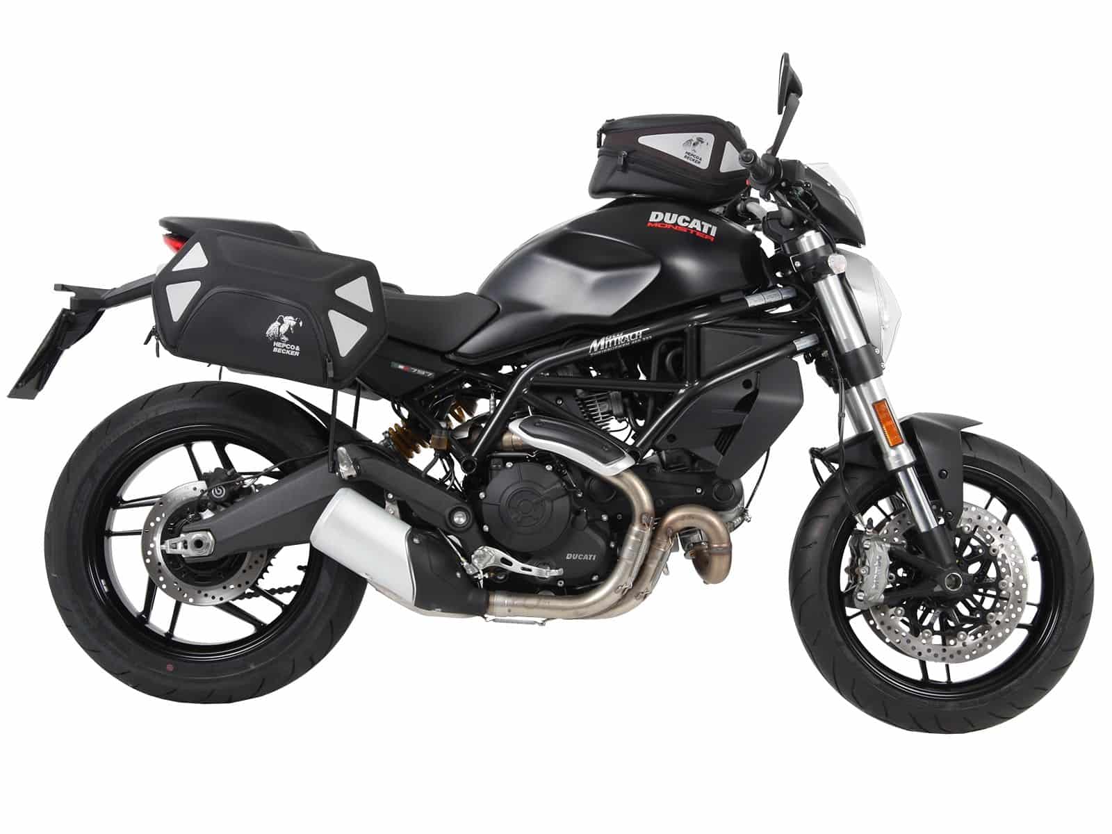 C-Bow zijdrager zwart voor Ducati Monster 797 (17-20) Hepco & Becker
