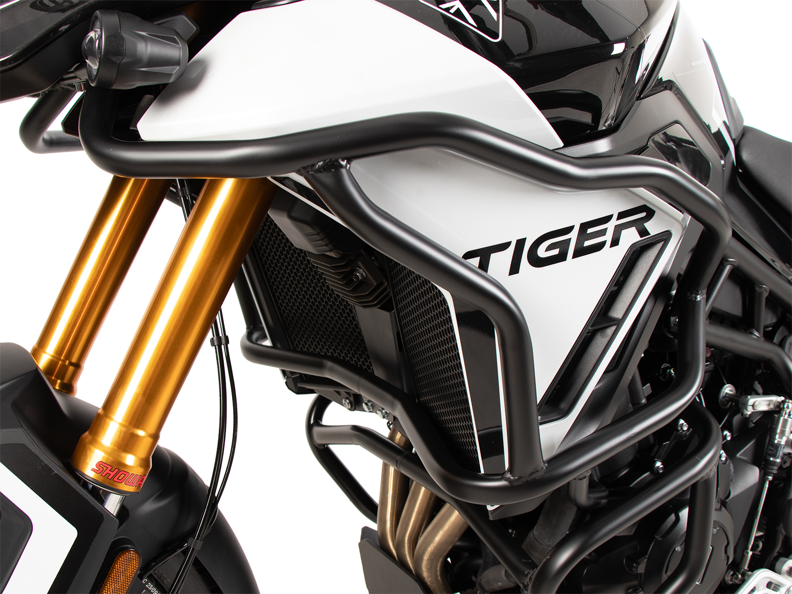 Tankbeschermbeugel "Solid" zwart voor Triumph Tiger 900 GT / Pro (24-) Hepco & Becker