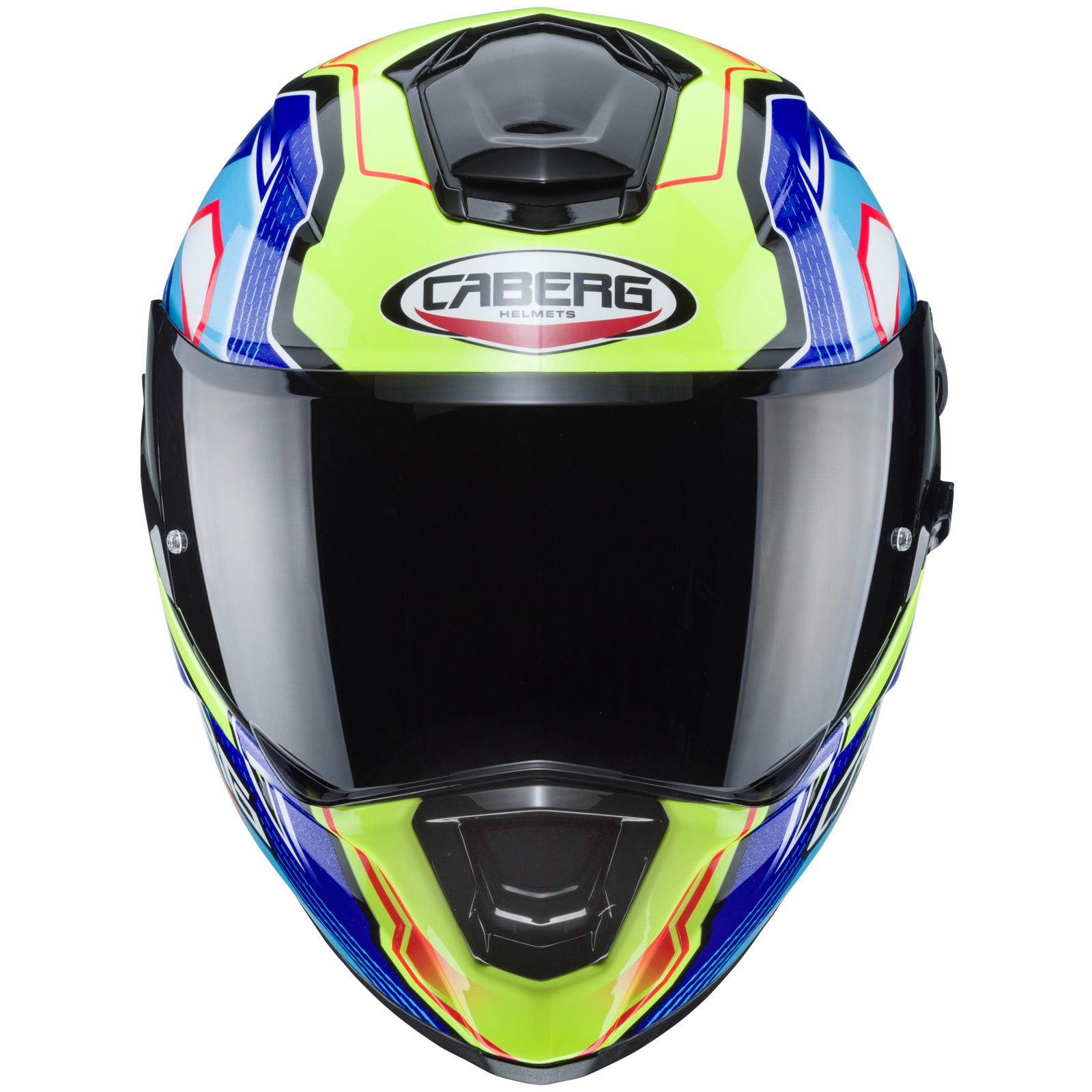 Caberg Helm Drift Evo LB29, zwart/blauw-fluo-geel