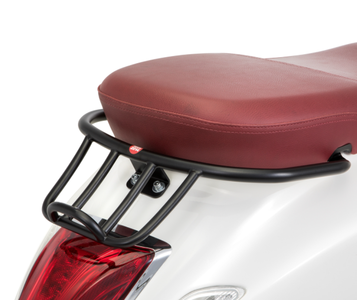 Bagagedrager/Socius Houder Zwart Mat voor Vespa Primavera/Sprint 50-150ccm 2T/4T AC