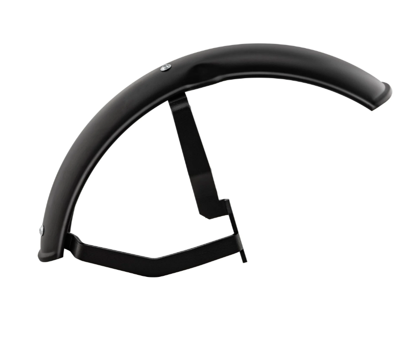 Spatbord 2.0 Garelli voor Vespa PX 80-200ccm, metaal mat zwart, beugel zwart