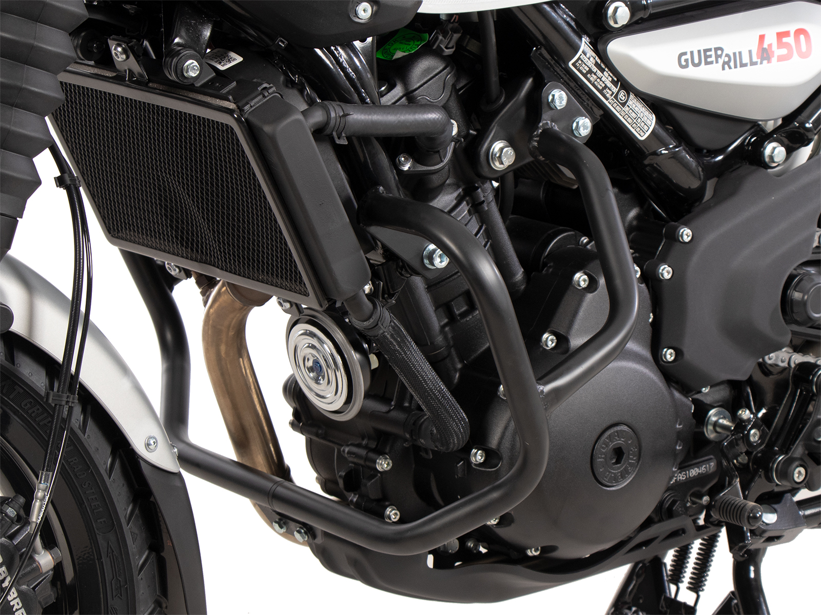 Motorbeschermer zwart voor Royal Enfield Guerrilla 450 (24-) Hepco & Becker