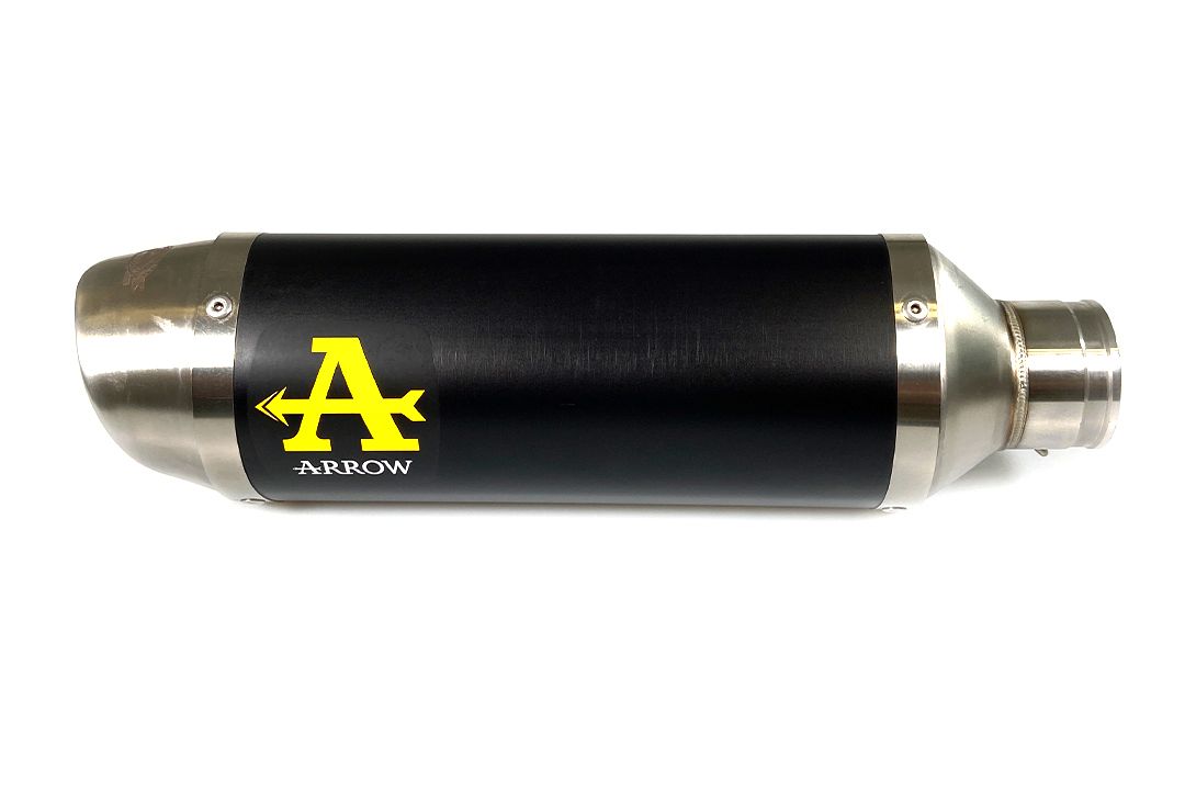 ARROW uitlaat DARK THUNDER aluminium zwart voor Yamaha MT-07 (21-)