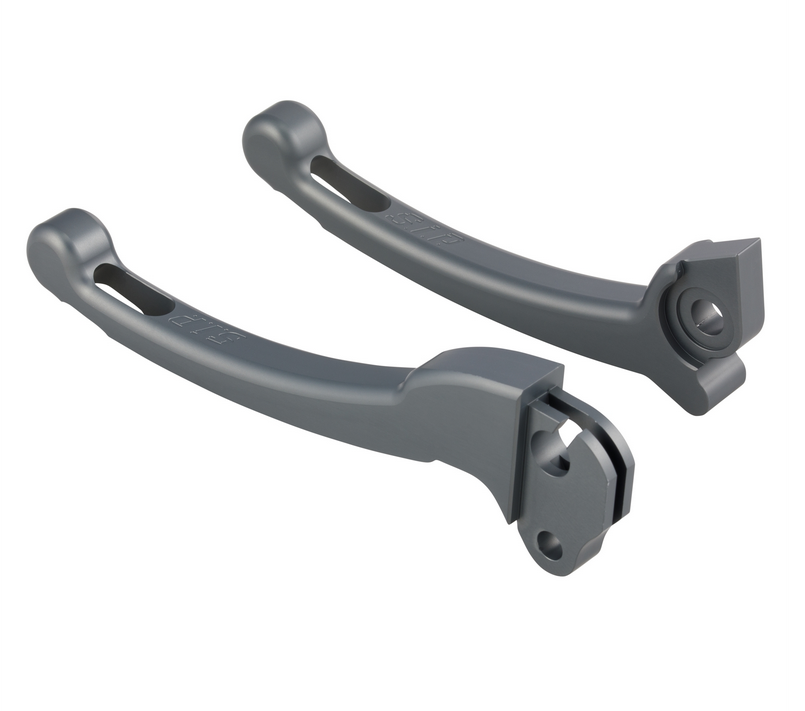 Sport hendelset koppeling/rem voor Vespa PX 125-200ccm, HBZ Grimeca, rechts/links, mat grijs