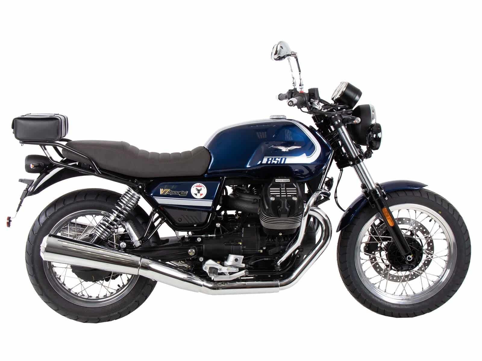 Buisvormig bagagerek zwart voor Moto Guzzi V7 850 Special/Stone/Centenario (21-24)