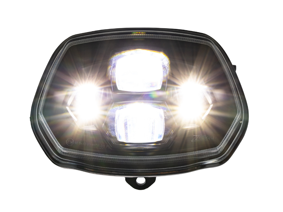 Koplamp LED Zelioni voor Vespa Sprint 50-150ccm 2T/4T ('13-'18) (met E-nummer)