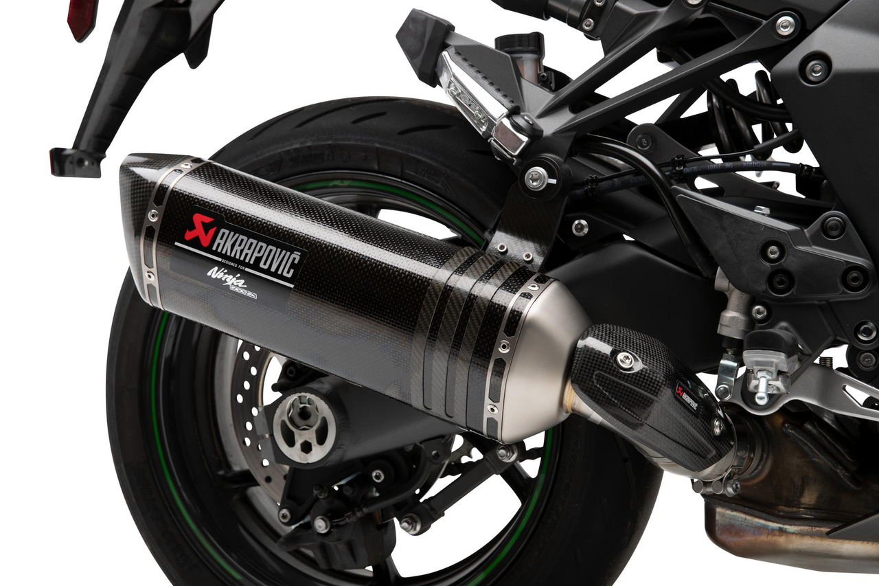 Akrapovič koolstofvezel sportuitlaat voor Kawasaki Ninja 1000 SX (20-24)