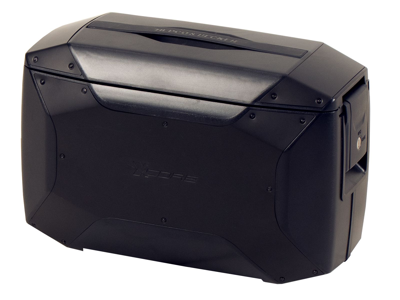 Xcore zijkoffer zwart voor C-Bow houder Hepco & Becker