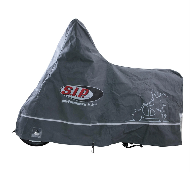 Inklapbare garage Indoor PREMIUM 2.0 voor Vespa ET2/ET4/LX/LXV/S/Primavera/Sprint, maat L, grijs