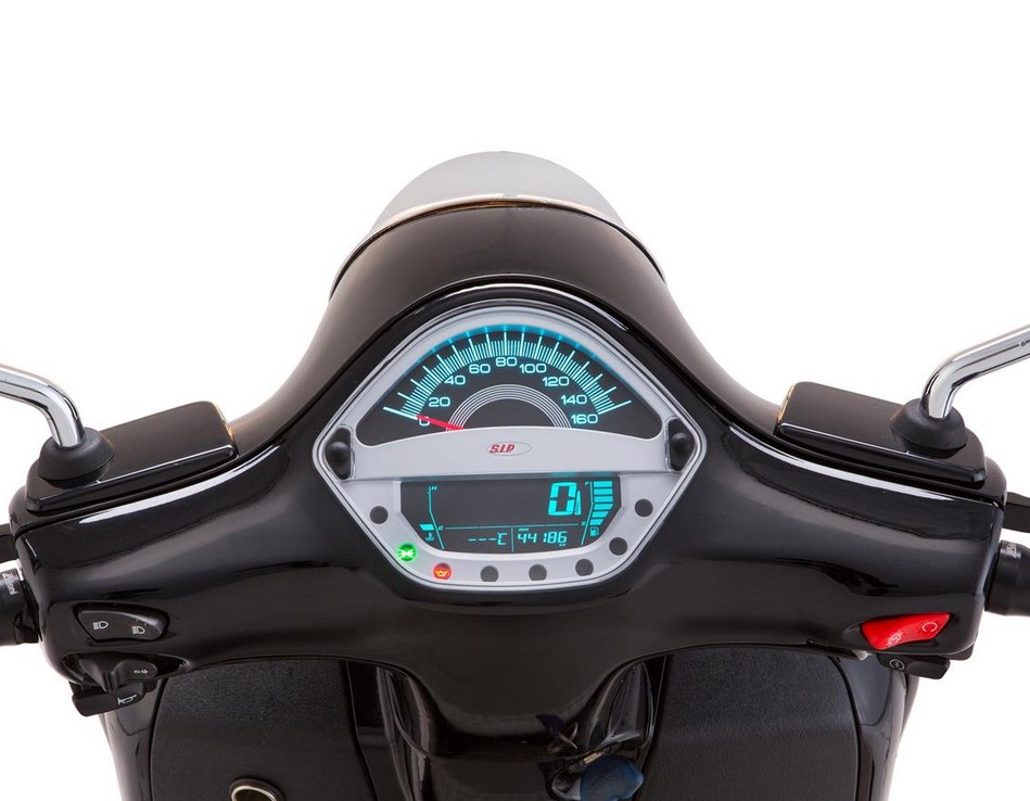 Toerenteller/snelheidsmeter voor Vespa GTS/GTS Super 125-300cc ('14-'16), zilver