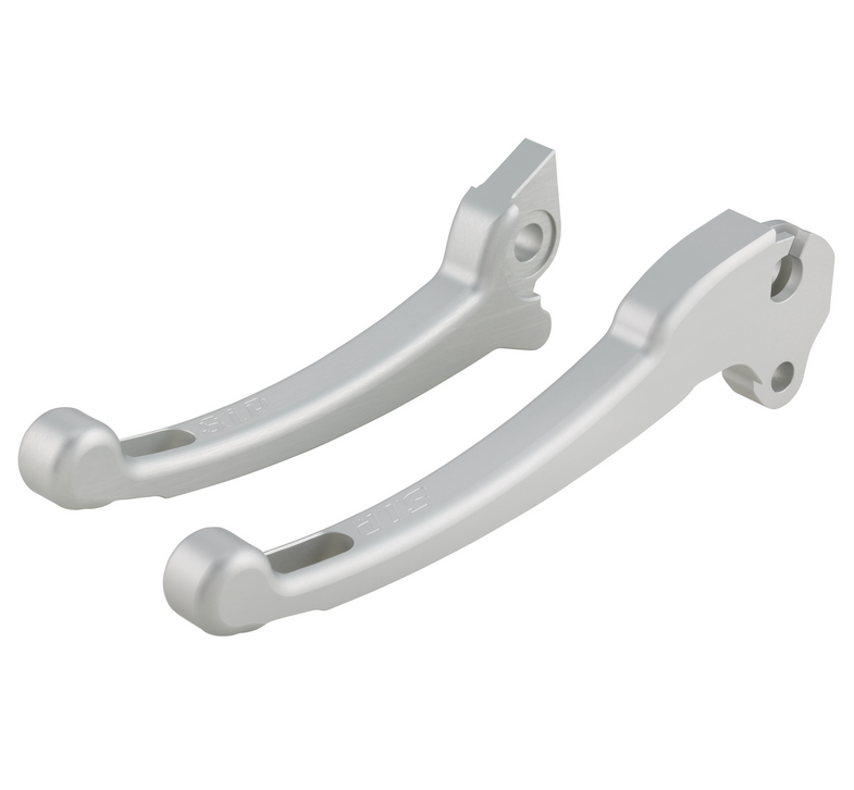 Sport hendelset koppeling/rem voor Vespa PX 125-200ccm, HBZ Grimeca, rechts/links, zilver mat