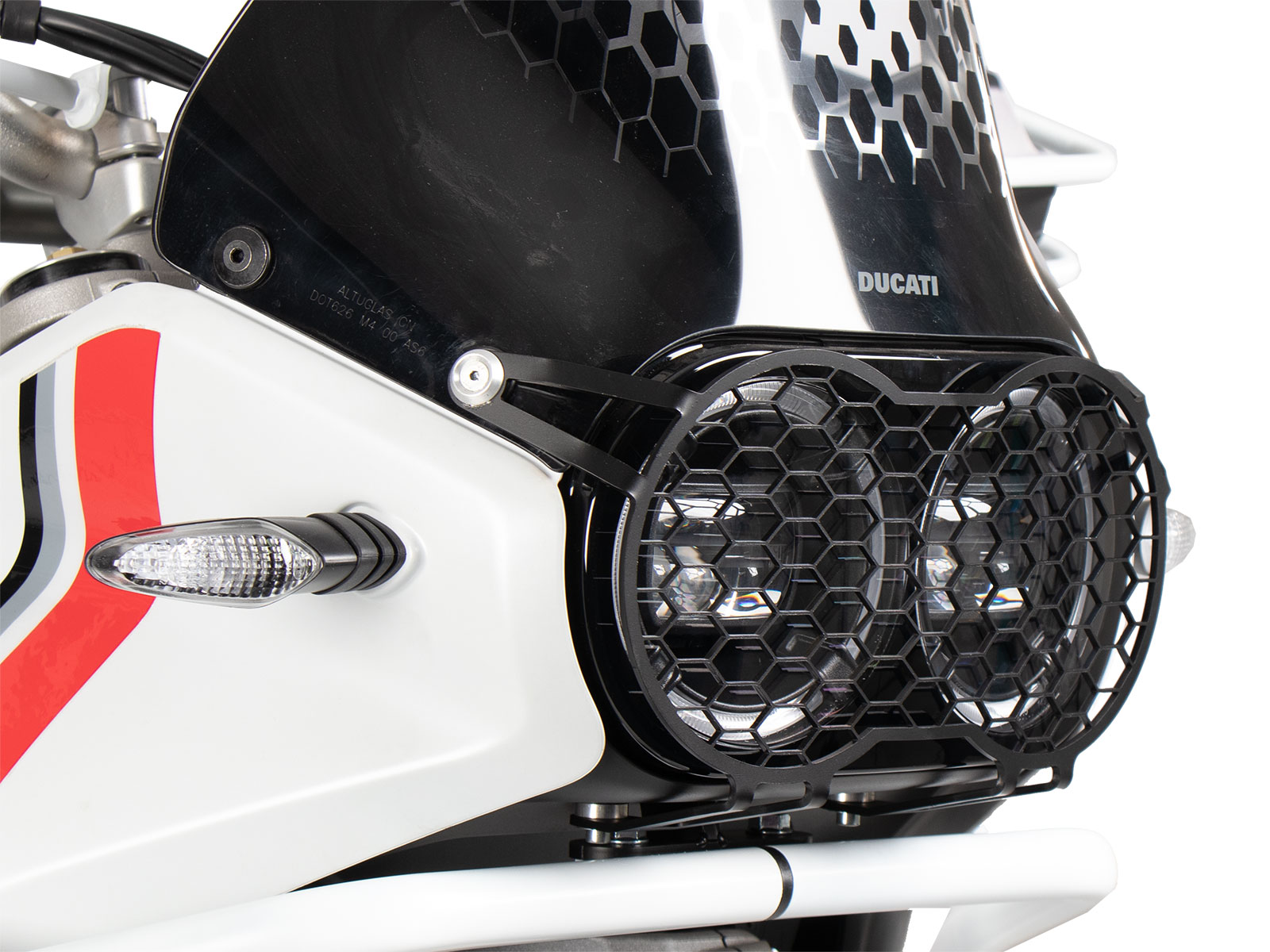 Lampbeschermer zwart voor Ducati Desert X Rally (24-) Hepco & Becker