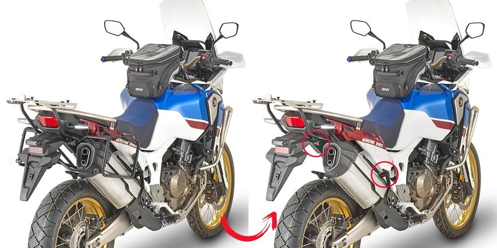 Zijtasdrager voor Honda CRF1000L Africa Twin (Bj.18-) Givi