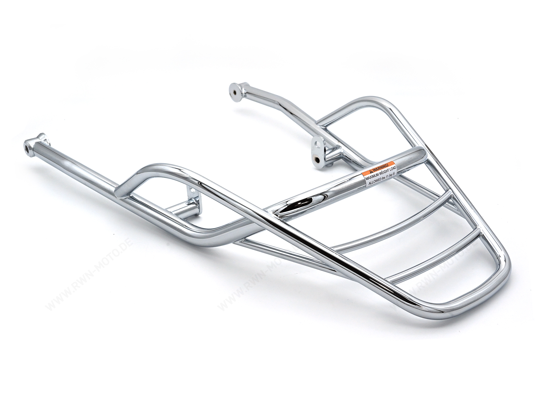 Bagagerek achteraan, chroom, stijf voor Moto Guzzi V7 850 2021-