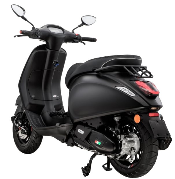 Bagagedrager/Socius Houder Zwart Mat voor Vespa Primavera/Sprint 50-150ccm 2T/4T AC
