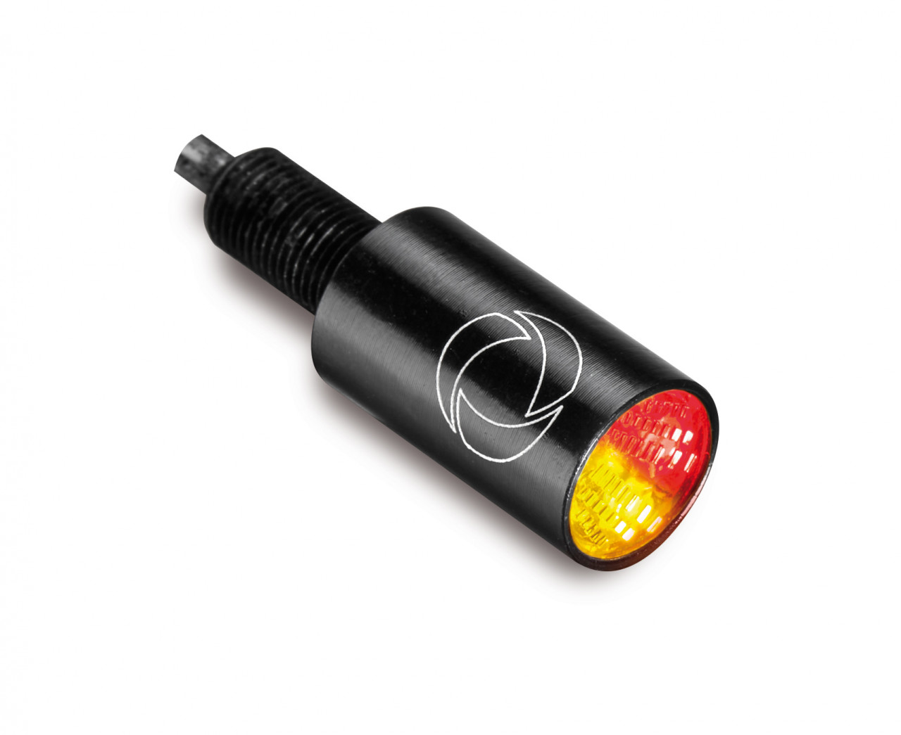 Kellermann knipperlicht, achter- en remlicht, Atto DF Integraal, aluminium, LED, HL/HR 12 V, glanzend zwart