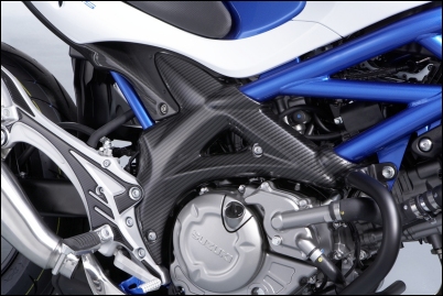 Frame cover, carbon look voor Suzuki SFV650 Gladius BJ. 2009-2016