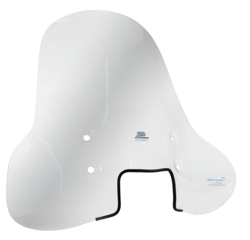 Voorruit CUPPINI hoog voor Vespa S 50-150cc, helder