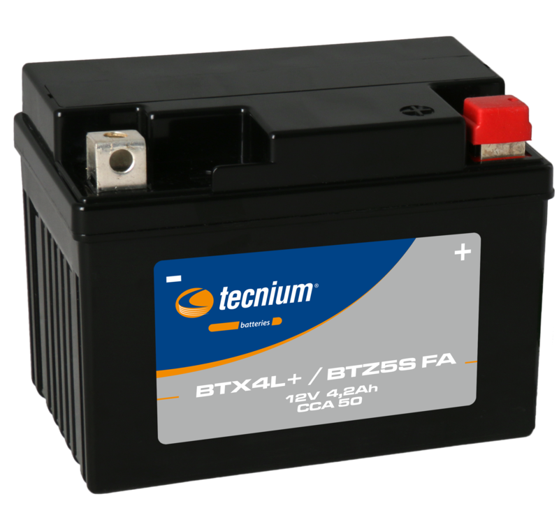 Tecnium onderhoudsvrije batterij geactiveerd in de fabriek - BTX4L+/BTZ5S