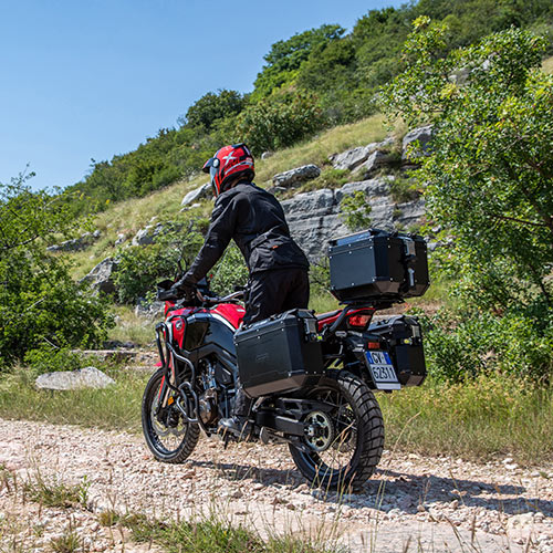 Givi aluminium zijkofferset Trekker Outback 48L zwart Monokey