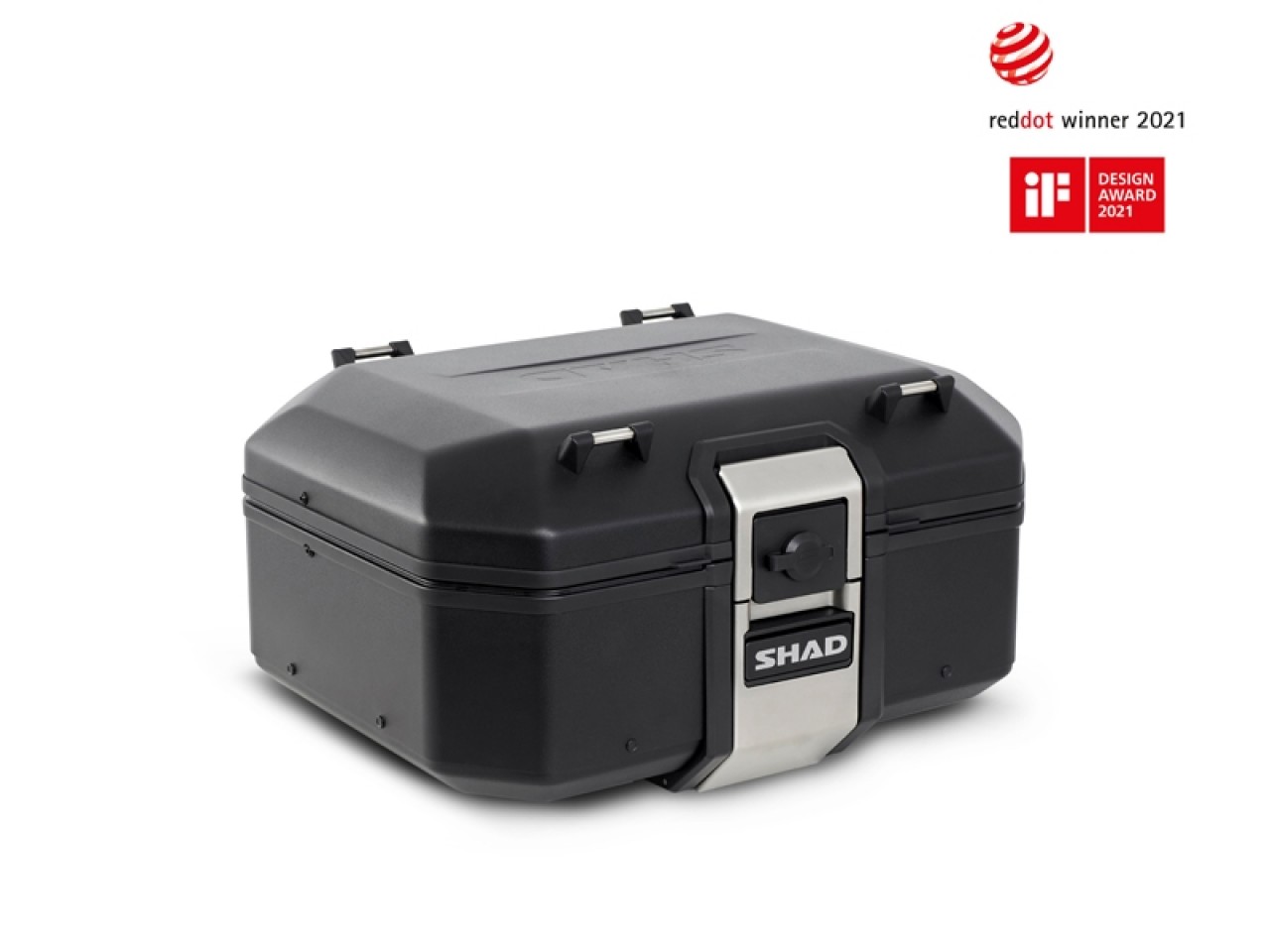 Shad Topcase TR37, aluminium zwart, 37 l