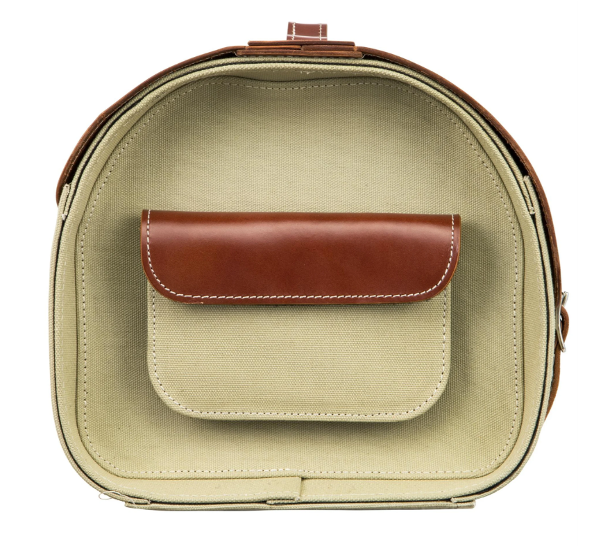 Leren etui "Classic" voor Vespa, leer/canvas