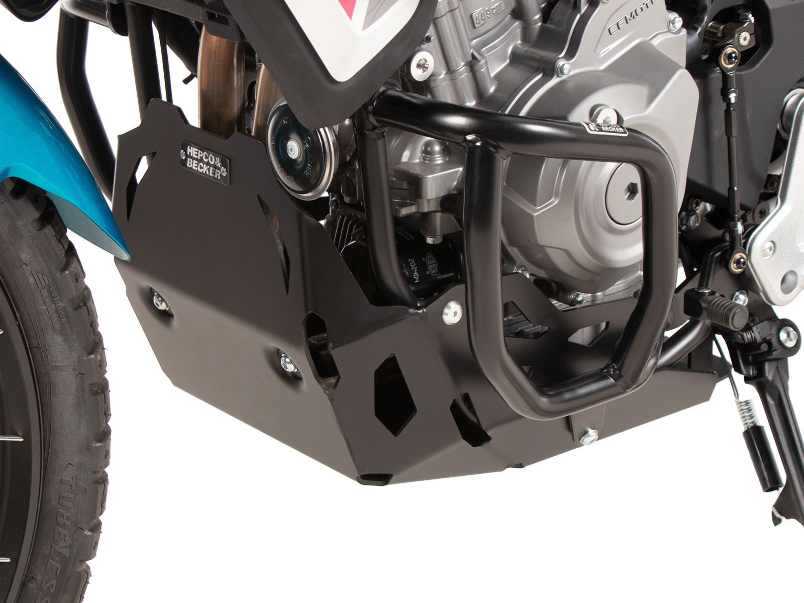 Motorbeschermer zwart voor CFMoto 450 MT (24-) Hepco & Becker