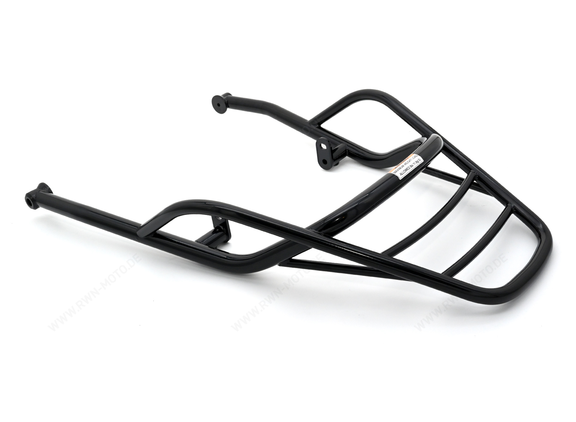 Bagagedrager, achteraan, zwart, stijf voor Moto Guzzi V7 850 2021-