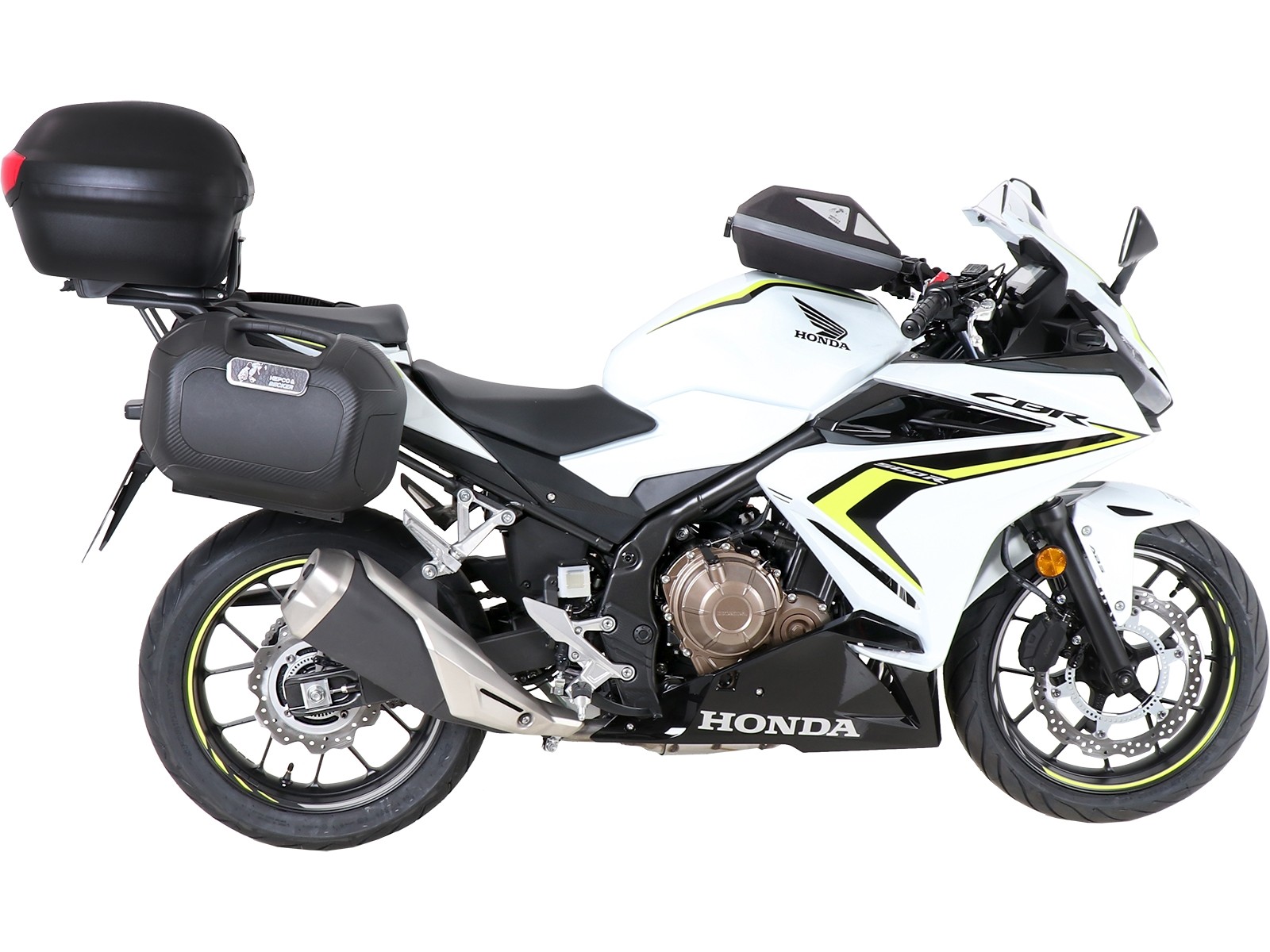 Alurack topkofferdrager antraciet voor Honda CBR 500 R (19-23) Hepco & Becker