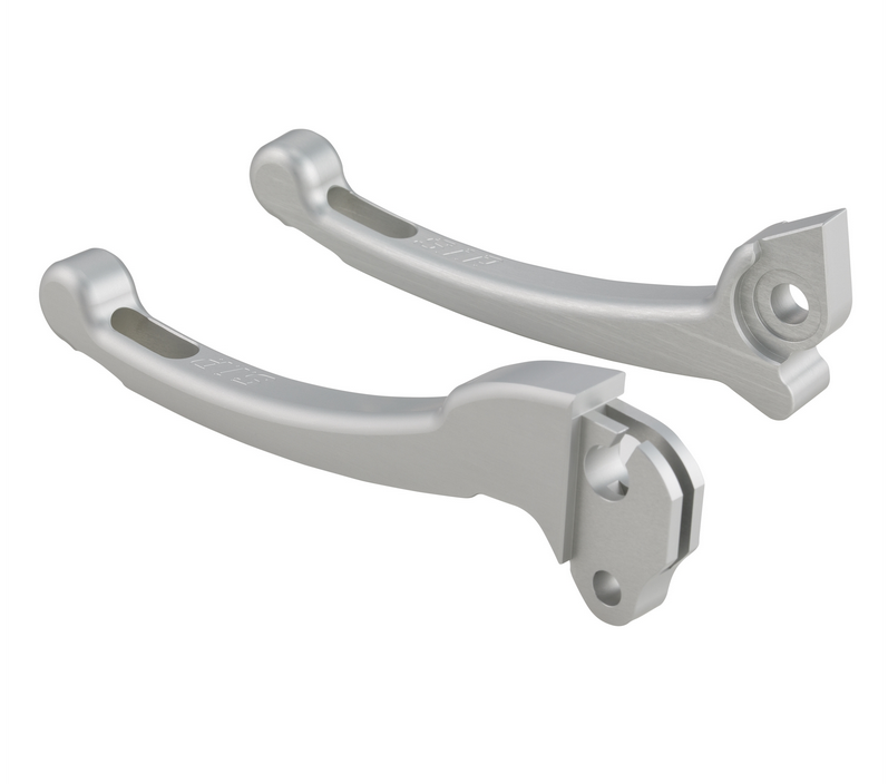 Sport hendelset koppeling/rem voor Vespa PX 125-200ccm, HBZ Grimeca, rechts/links, zilver mat