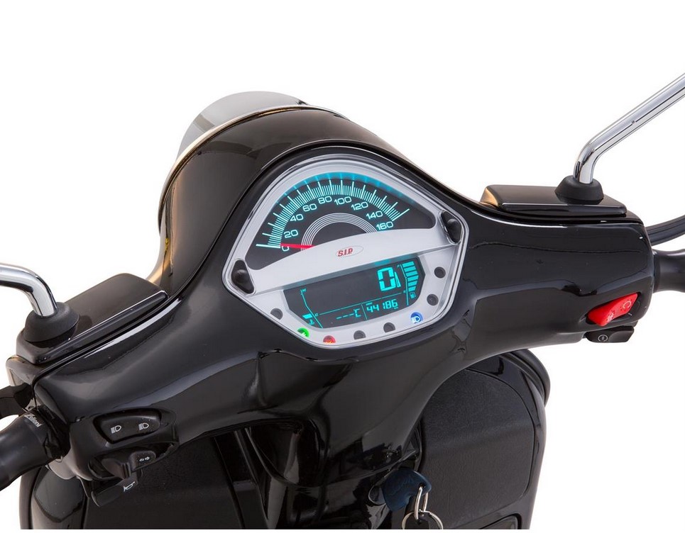Toerenteller/snelheidsmeter voor Vespa GTS/GTS Super 125-300cc ('14-'16), zilver