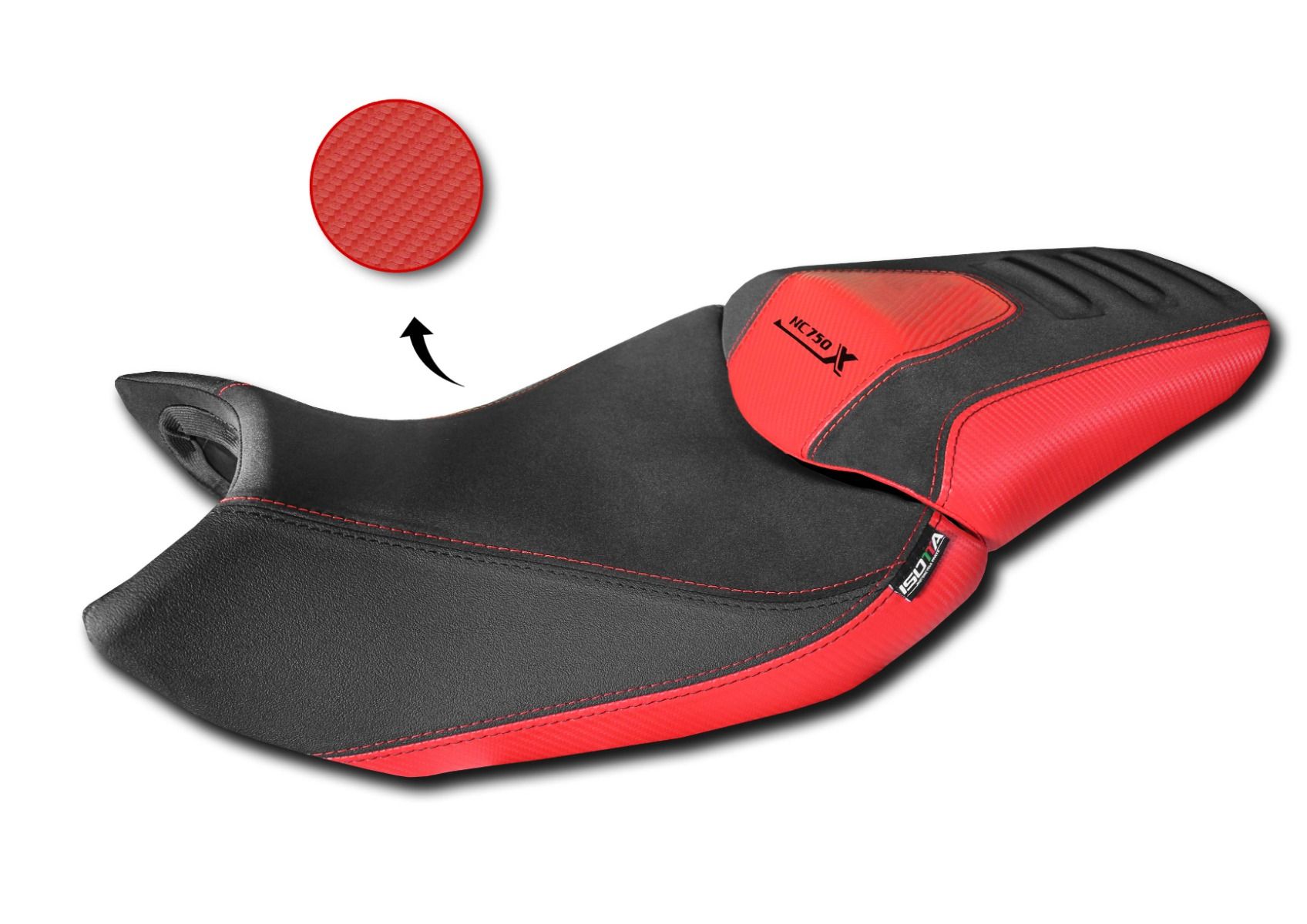Stoelhoes voor Honda NC 750 X (21-24) rood