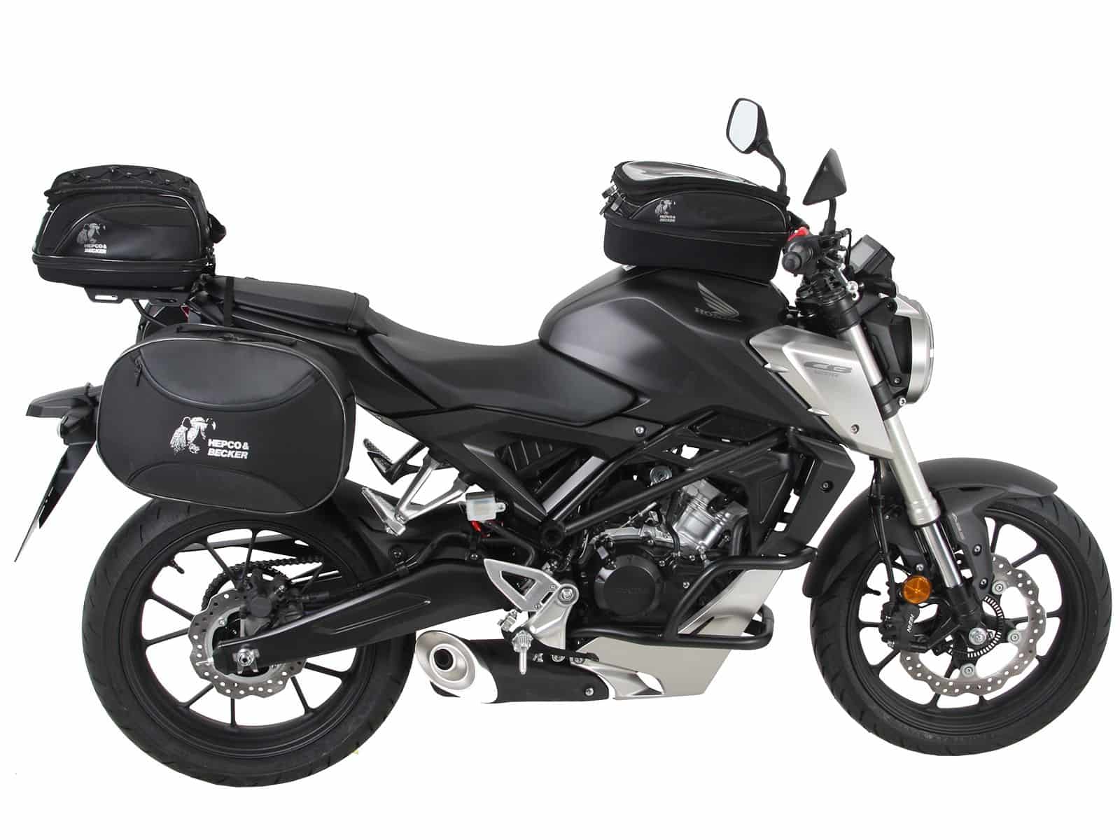 C-Bow zijdrager zwart voor Honda CB 125 R (18-24) Hepco & Becker