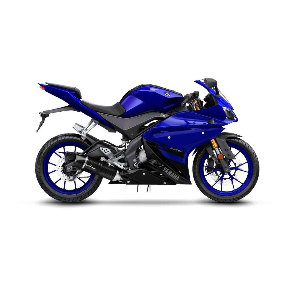 LeoVince compleet systeem LV One Evo voor Yamaha MT-125 /YZF-R 125, carbon, E-keurmerk