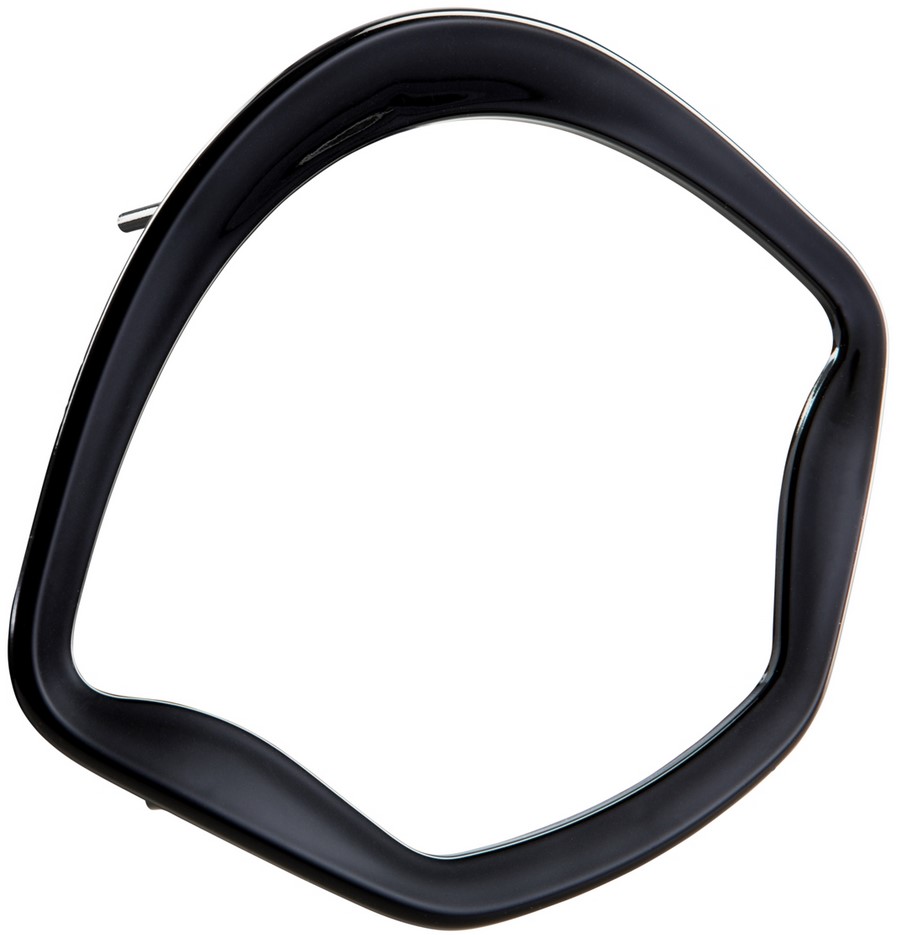 Decoratieve ring snelheidsmeter voor Vespa GTS/GTS Super 125-300cc ('14-), glanzend zwart