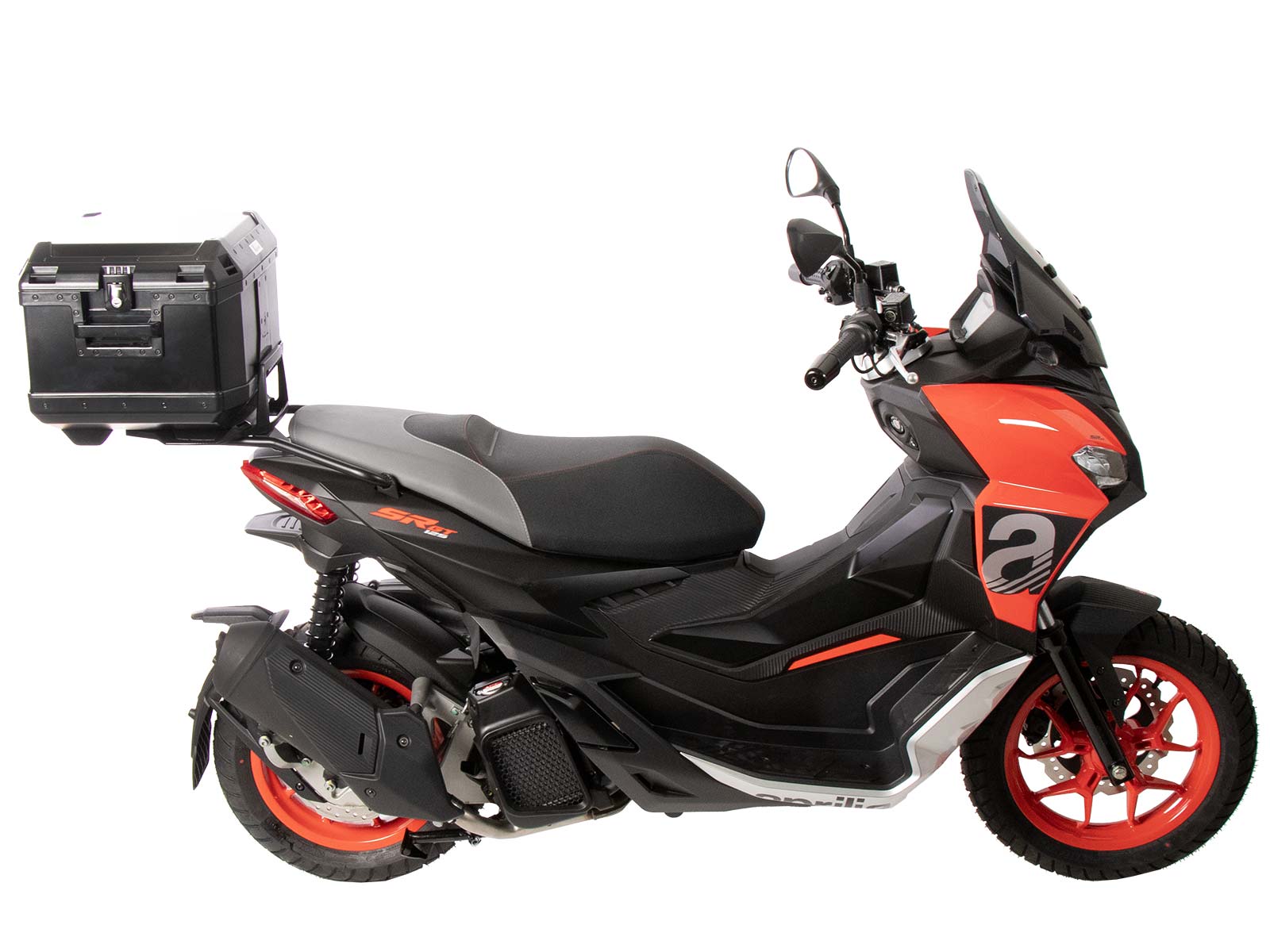 Alurack topkoffer zwart voor Aprilia SR GT 125 /200 /Sport (22-) Hepco & Becker