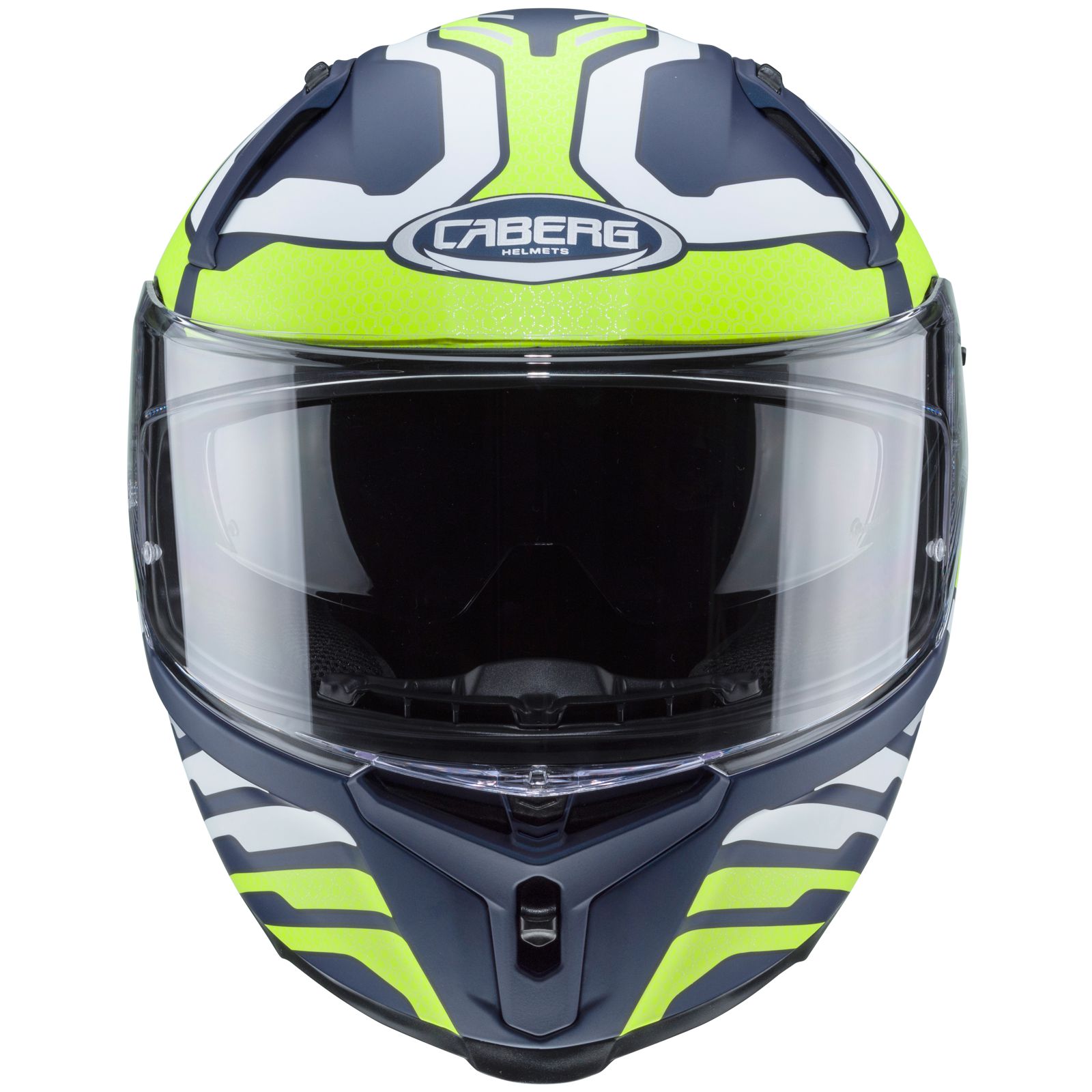 Caberg helm Avalon Forge, mat blauw/fluo geel-wit