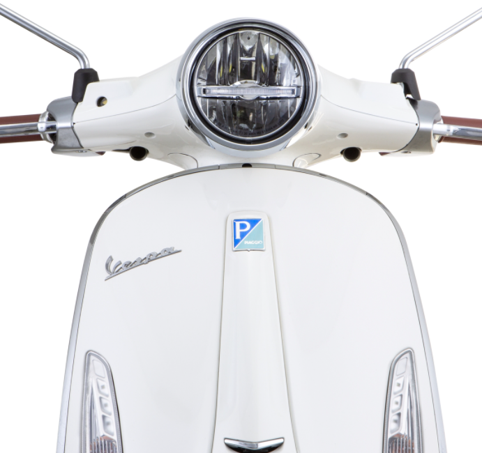 Koplamp LED voor Vespa Primavera 50-150ccm 2T/4T (-'18), glanzend zwart