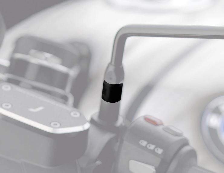 RIZOMA "Direct Mount" spiegeladapter voor Vespa, zwart geanodiseerd
