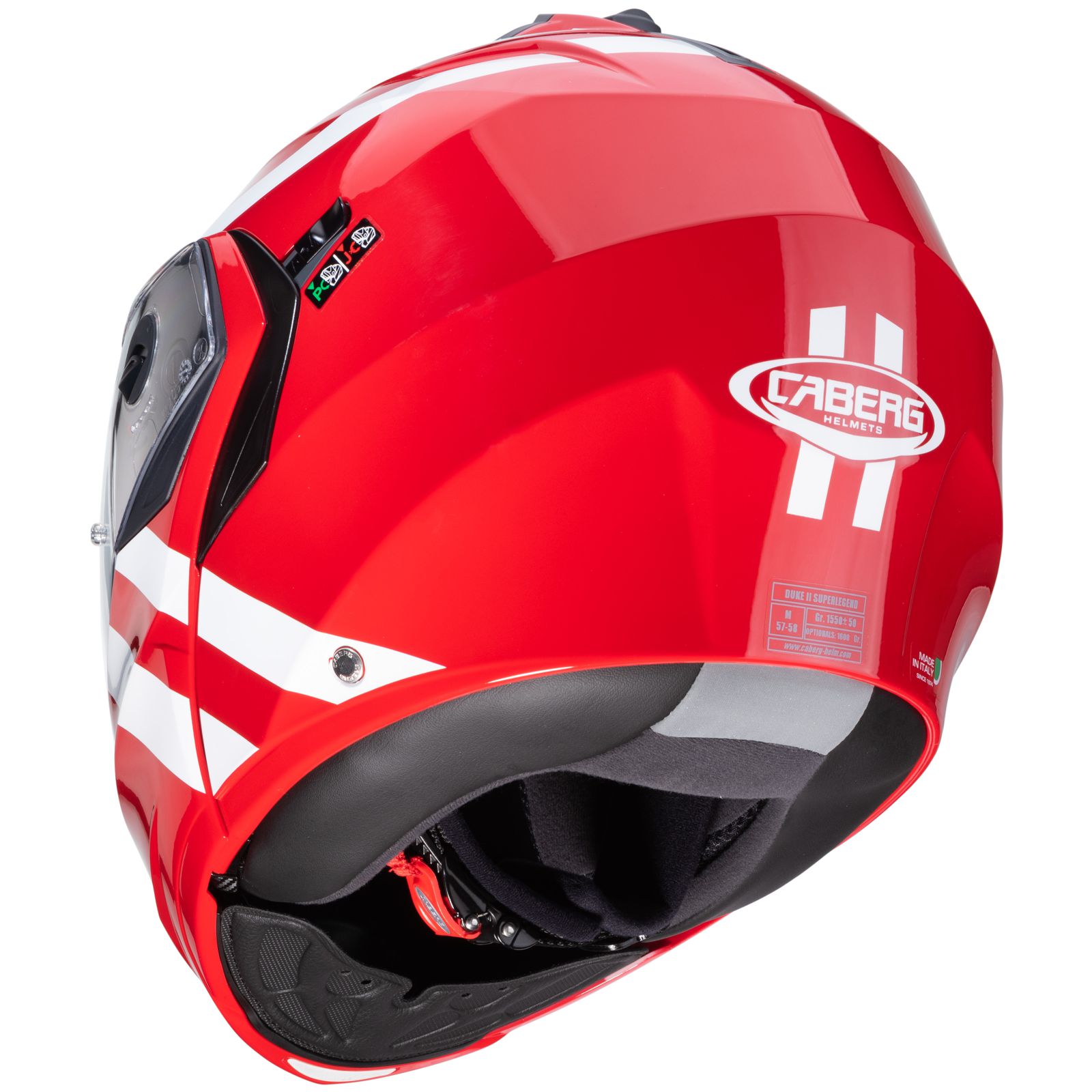 Caberg Helm Duke II Superlegend, rood/wit
