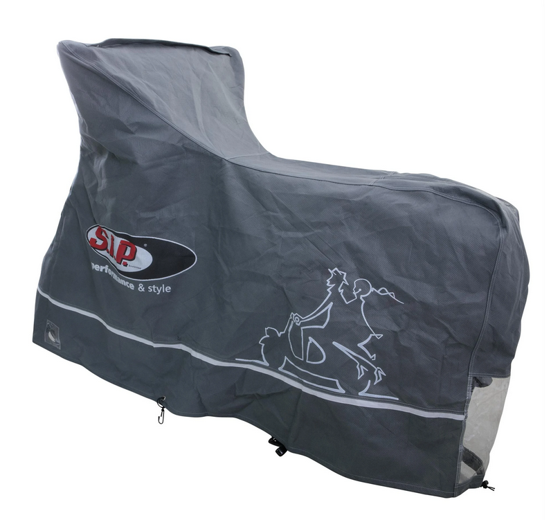 Inklapbare garage Indoor PREMIUM 2.0 voor Vespa GTS/GTV/GT, maat XL, grijs
