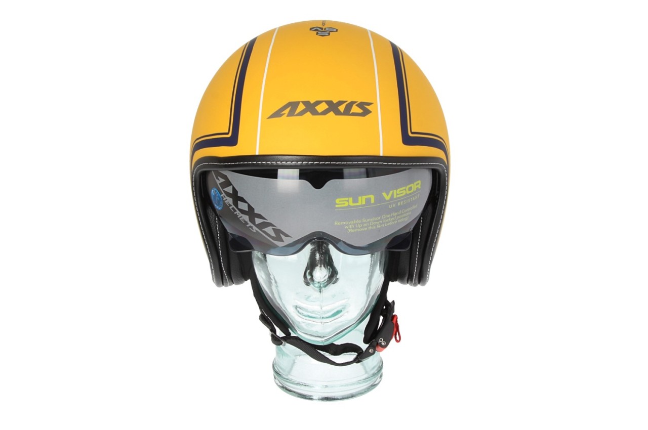 Axxis jethelm, Hornet SV Royal, geel mat