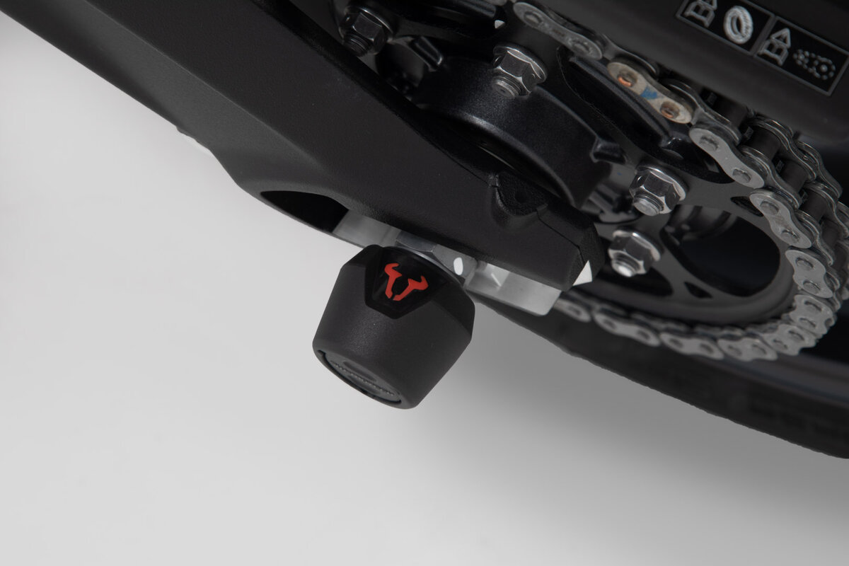SW-Motech Crashpad kit voor achteras zwart voor Triumph Street Triple, Daytona - SW Motech