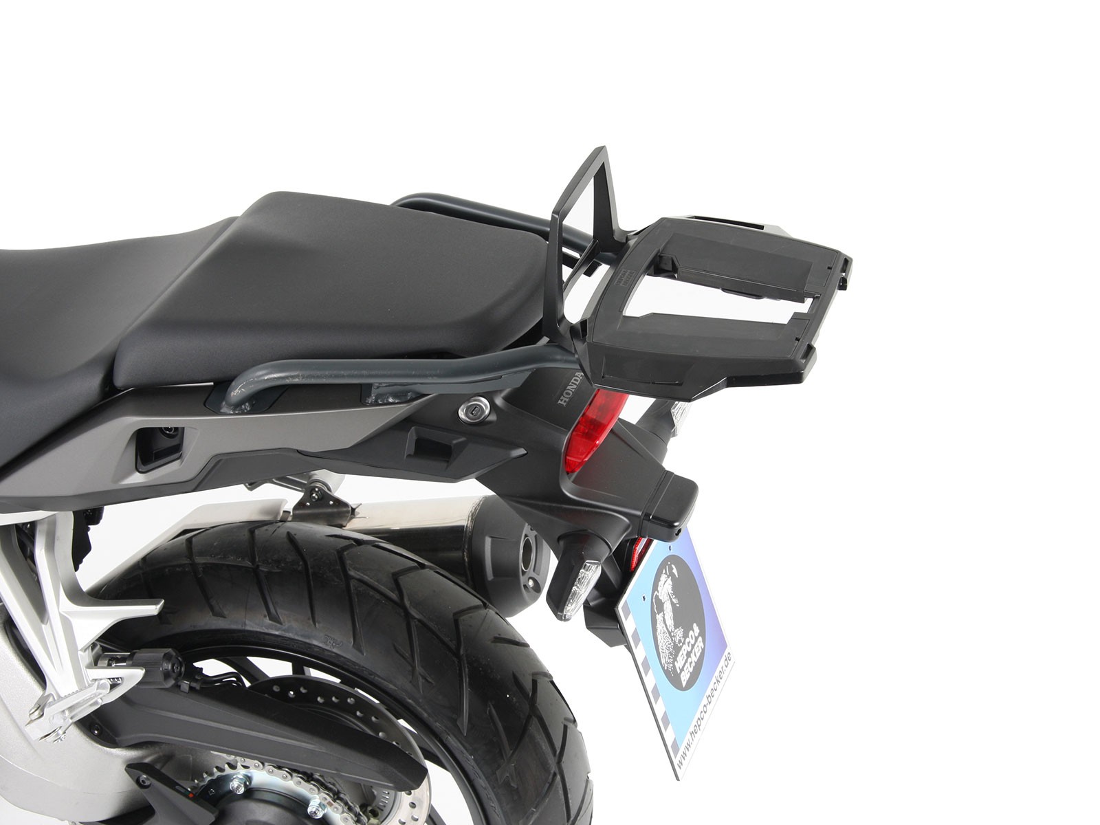 Alurack topkofferdrager antraciet voor Honda VFR 800 X Crossrunner (15-20) Hepco & Becker