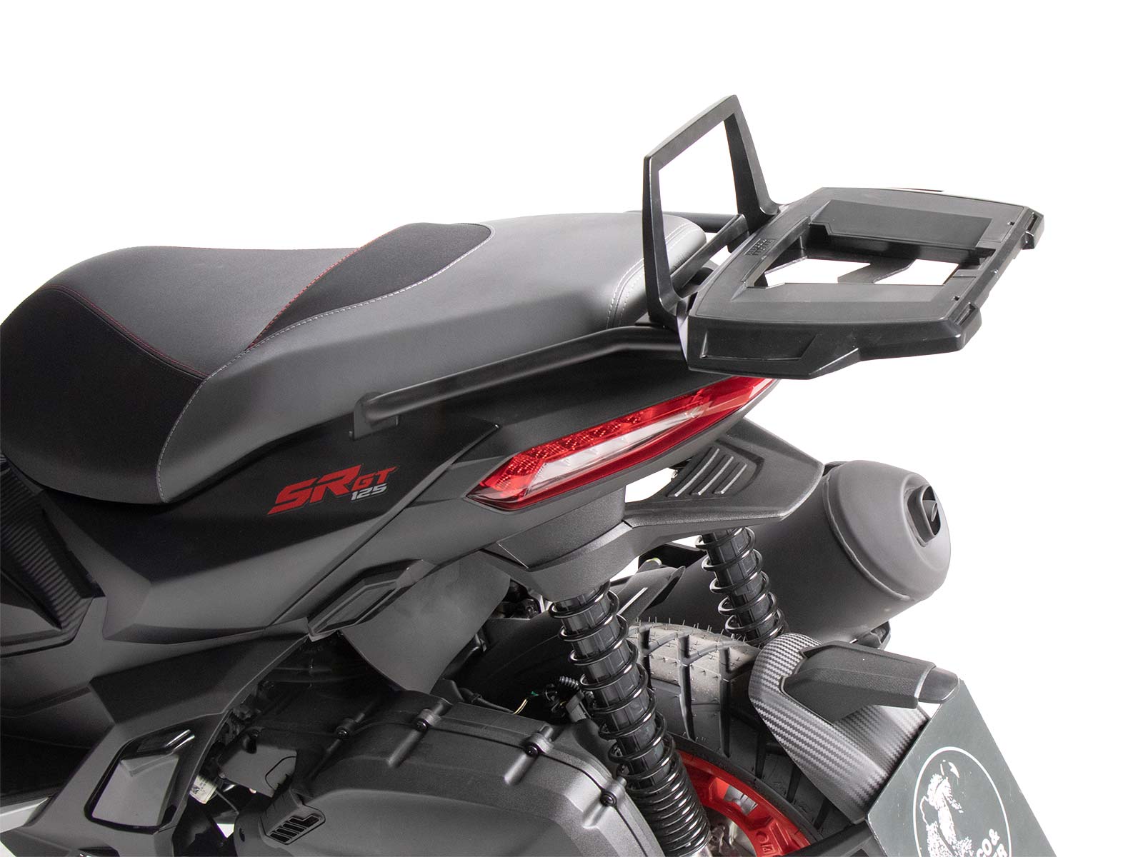 Alurack topkoffer zwart voor Aprilia SR GT 125 /200 /Sport (22-) Hepco & Becker