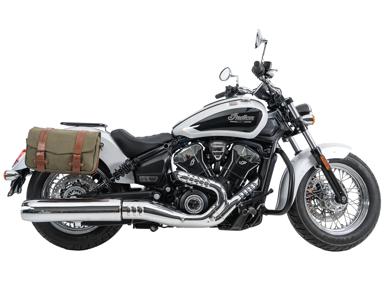 C-Bow zijdrager chroom voor Indian Scout Classic 1250 (25-) Hepco & Becker