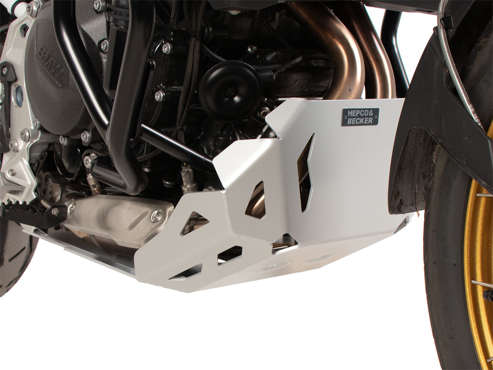 Motorbeschermplaat zilver voor BMW F 900 GS (24-) Hepco & Becker