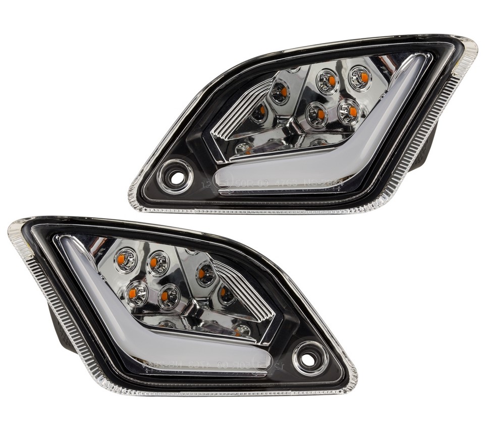 Richtingaanwijzerset achter links/rechts voor Vespa GTS/GTS Super/GTV 125-300cc ('14-), duidelijk