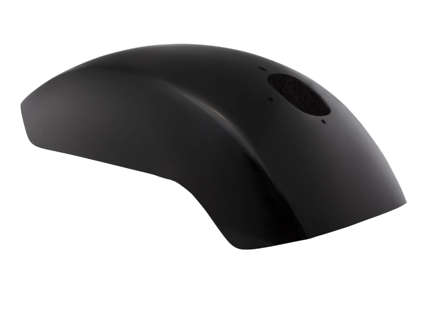 Spatbord EVO II voor Vespa PX 80-200ccm, GFK, klein, zwart