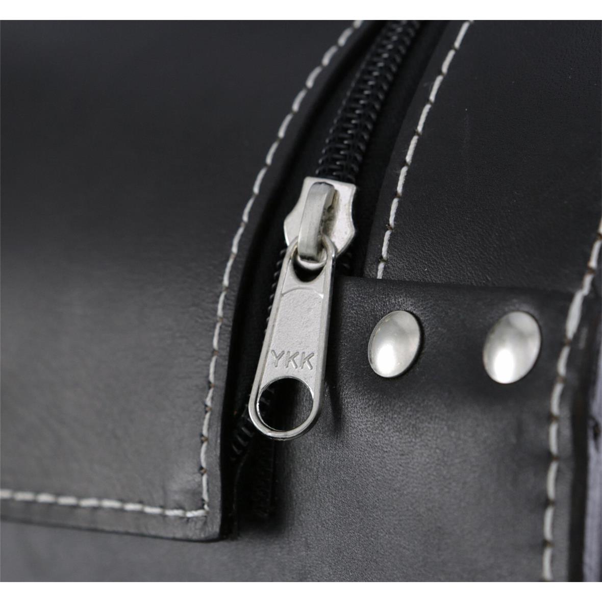 Lederen etui "Classic" voor Vespa - zwart